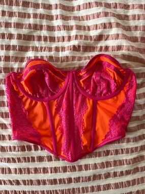 Orange & Fuchsia Corset